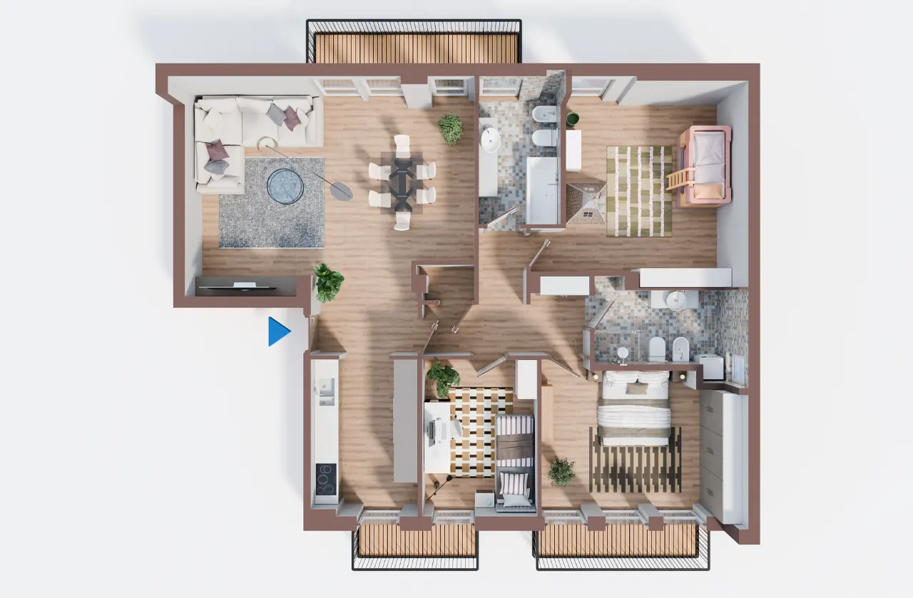 planimetria-3d-trilocale-b